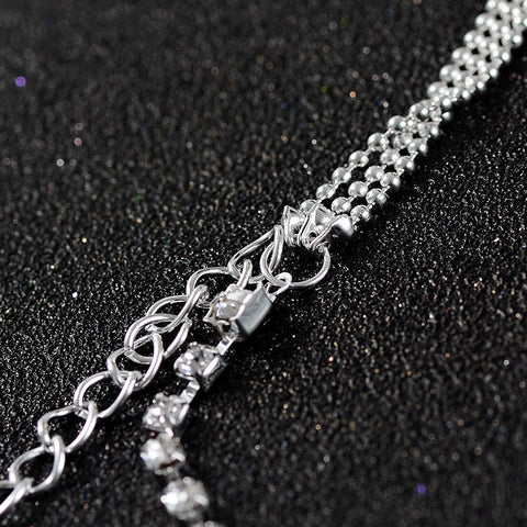 1PC Multilayer Crystal Anklet
