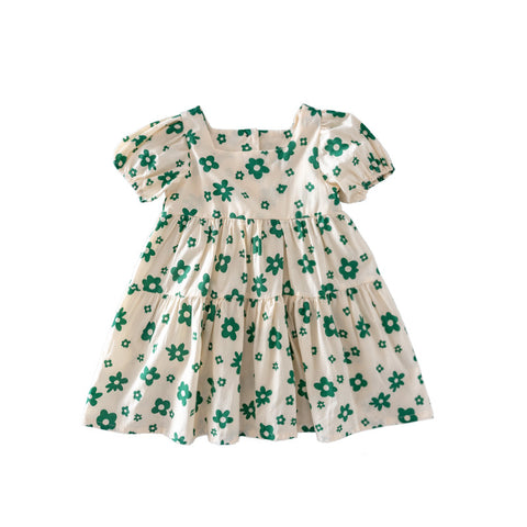 Baby Tiered Dress with Puff Sleeves
