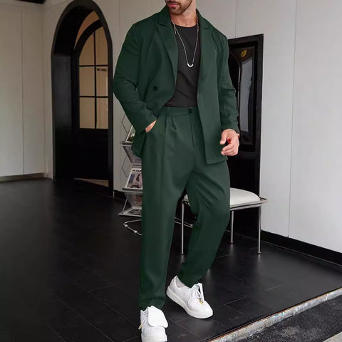 Spring And Autumn Personality Trend Loose Men's Suit