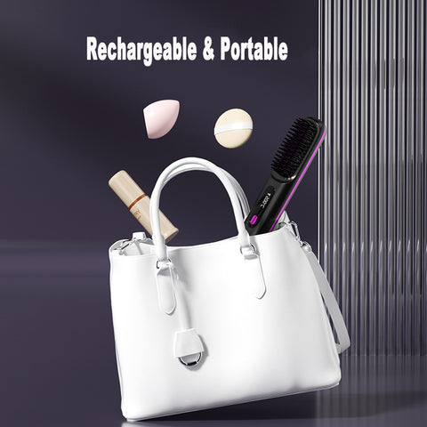 Cordless Hair Straightener Brush