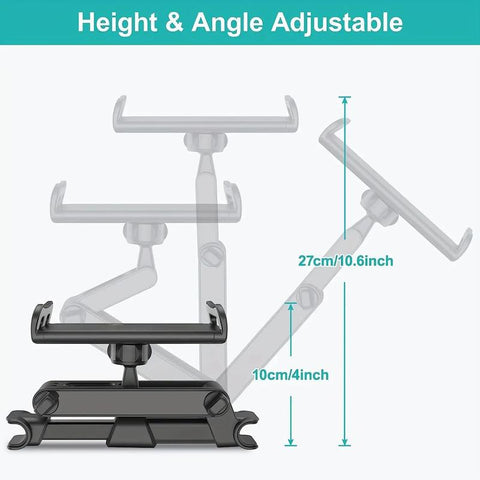 Car Headrest Tablet Mount, Car Headrest Tablet Holder, Seat Back Tablet Mount, Storage Holder for Tablet & Phone, Boyfriend Gift, Car Accessories