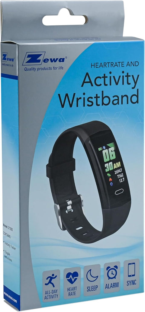 ® Fitness Activity Tracker, Heart Rate Monitor, Free Pro App, Step Counter, Sleep Tracker, Remote Camera Support, Notifications & Alarms, Weather Data Display, Find Phone Feature