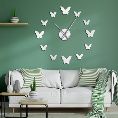 DIY Butterfly Design Wall Clock