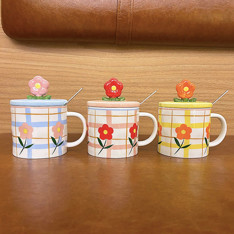 Lovers' Mug With Lid And Spoon