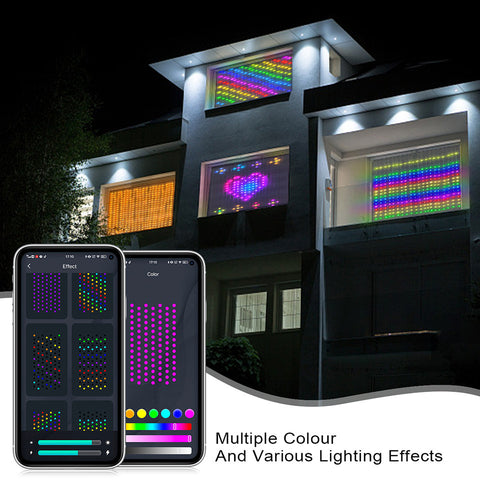 Smart LED RGB Curtain String Light