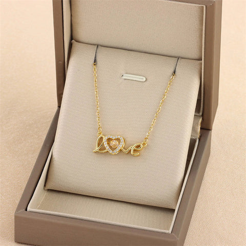 'Love' Pendant Necklace