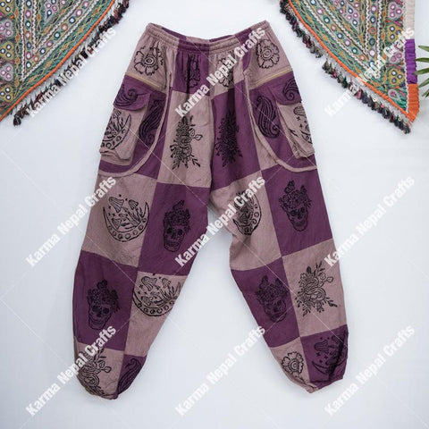 Patch Cotton Gothic Unisex Joggers, Gothic Patch Unisex Jogger Pants, plus Size Inclusive ,Hippie Trousers, Boho Style, Goth Fashion, Unisex Cotton Cargo Pants, Multi Pockets, Cotton Baggy Pants Big Menswear Festival