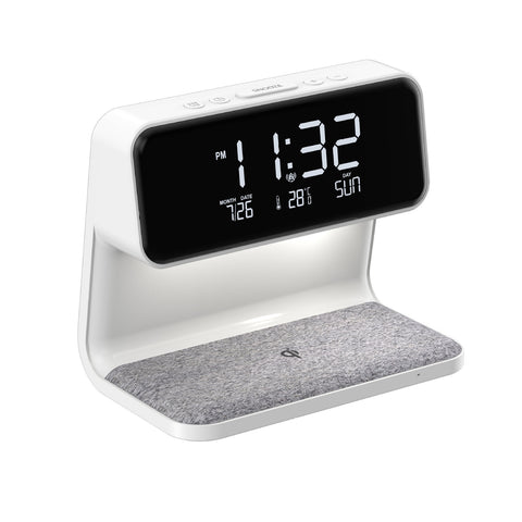 Wireless Charging Alarm Clock Lamp