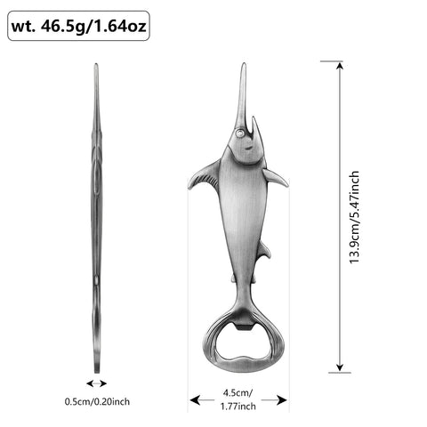 Swordfish Style Beer Bottle Opener