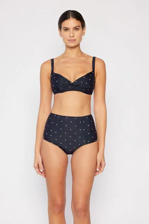 Marina West Swim Take a Dip Twisted High-Rise Bikini Set