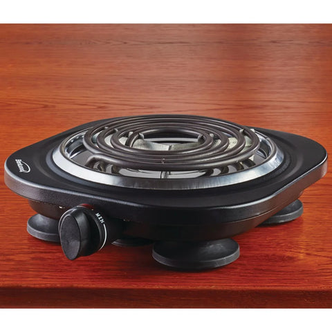Appliances Appliances 1,000-Watt Single Electric Burner (Black)
