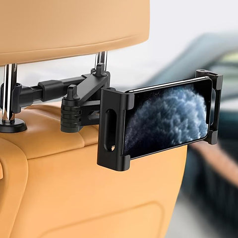 Car Headrest Tablet Mount, Car Headrest Tablet Holder, Seat Back Tablet Mount, Storage Holder for Tablet & Phone, Boyfriend Gift, Car Accessories
