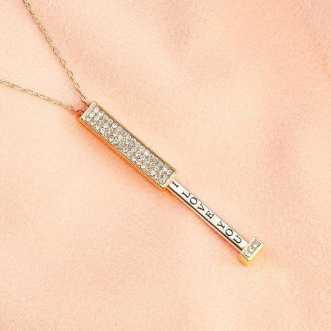 'I Love You' Necklace, 3D Engraved, Necklace with Secret Message, Gift for Women