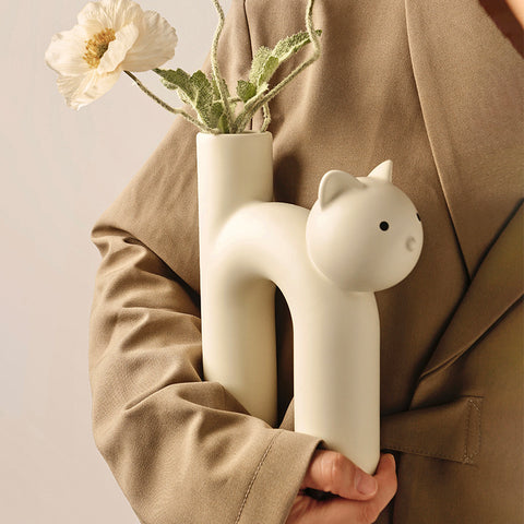 Cute Cat Vase