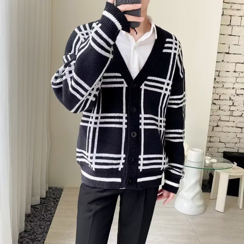 Striped Knitted Cardigan
