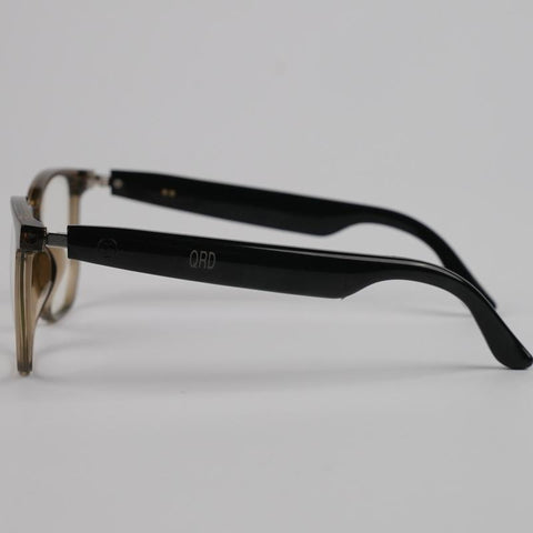 【New Launch】2025 AI Brown Smart Glasses, Bluetooth Connection, Music Playback, Seamless Interaction, Stylish Appearance, Anti-Blue Light, GS-03 2.0 Newest Version Wireless Bluetooth Touch Control Comfort Lightweight Touch Control