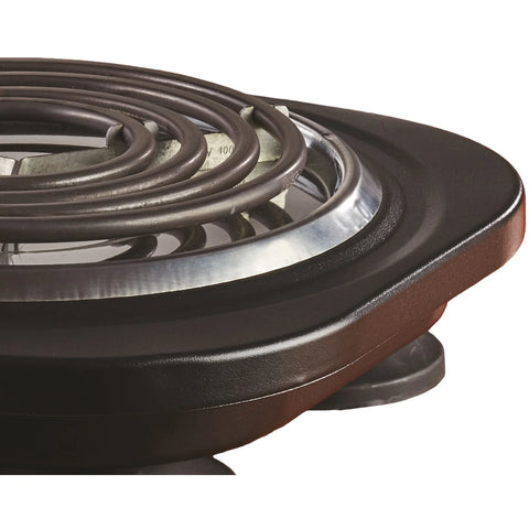 Appliances Appliances 1,000-Watt Single Electric Burner (Black)