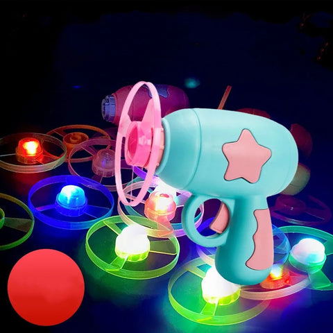 LED Flying Saucer Launcher Toy