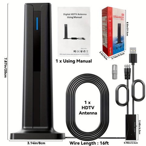 TV Antenna Digital HD Antena Indoor HDTV 1080P 4K Long Range