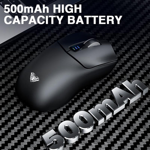 AULA SC580 Tri-Mode Wireless Gaming Mouse, 2.4G/BT5.0/USB-C, 10000 DPI Rechargeable Wireless Mouse, Gamer Mouse with 6 Programmable Buttons, Anti-Slip Stickers, Office Desktop Laptop PC Accessories Ergonomic Computer Mouse Bluetooth Budget Mouse Springtok