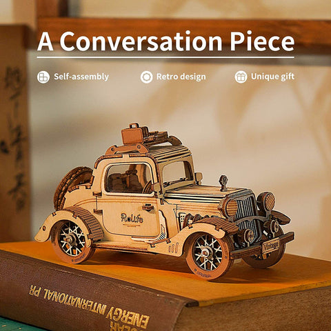 Robotime Rolife Vintage Car Model