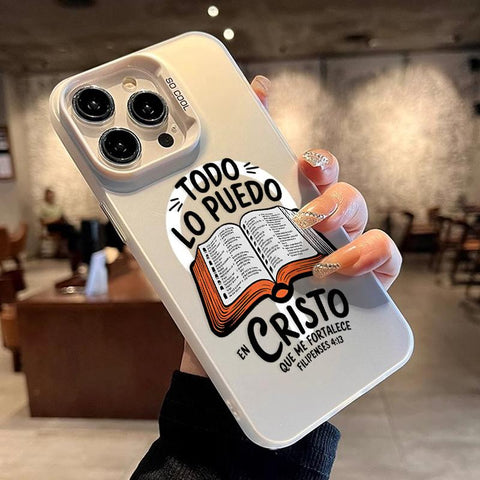 Bible Verse Aesthetic Christian Pattern Magnetic Phone Case for Iphone 15 16 14 Pro Max 13 12 11 XR XS plus Shockproof Non Slip Military-Grade Protection Slim Cover Cellphone Protective Casing
