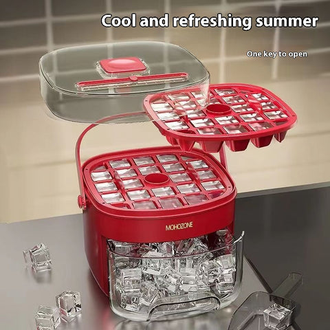 Press-Type Portable Ice Tray