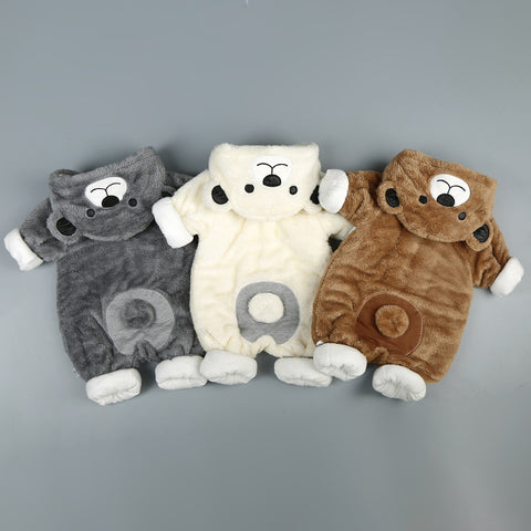 Arctic Velvet Bear Jumpsuit