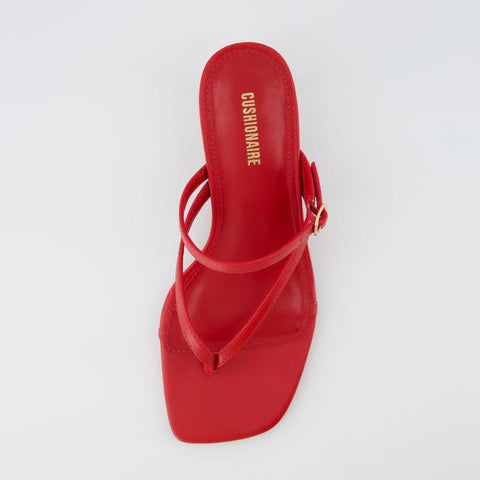 Cushionaire Women'S Madrid Strappy Kitten Heel Sandals