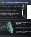 Wireless Controller for PS5 with LED RGB Light, Compatible with Playstation 5 /Playstation 4 /Playstation 3 /Switch/ PC