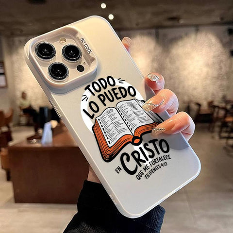 Bible Verse Aesthetic Christian Pattern Magnetic Phone Case for Iphone 15 16 14 Pro Max 13 12 11 XR XS plus Shockproof Non Slip Military-Grade Protection Slim Cover Cellphone Protective Casing