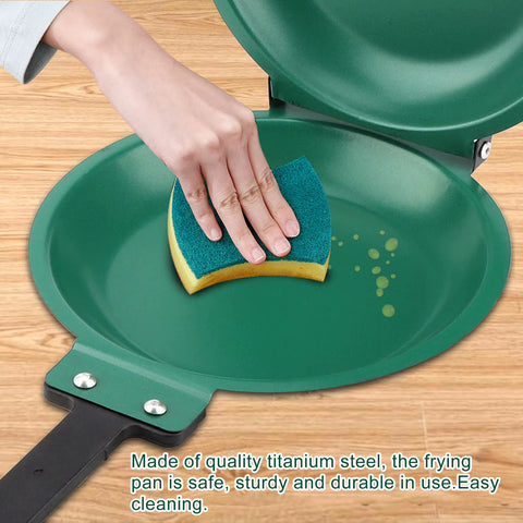Double Side Titanium Steel Coating Flip Frying Pan Pancake Maker Household Kitchen Cookware