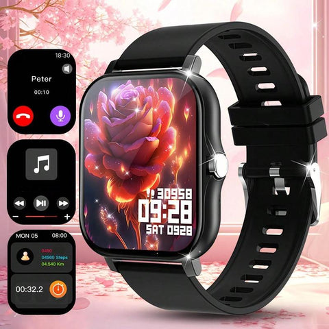 Multifunctional Smart Watch, Fashionable Digital Watch with Heart Rate Monitoring and Sleep Tracking, Sports Watch with Multiple Sports Modes for Women & Men, Wearable, Wireless