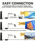TV Antenna Digital HD Antena Indoor HDTV 1080P 4K Long Range