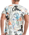Mens Hipster Hip Hop Short Sleeve Print T-Shirt Shirts Men