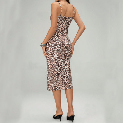 Summer Suspender Split Dress