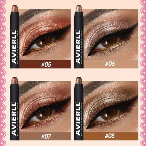 8Pcs of Eye Shadow Stick Set Waterproof Eye Shadow Stick, Pearly Matte Treatment, Create Natural and Lasting Eye Makeup, Long-Lasting Shining Eye Shadow Stick, Easily Create Daily Makeup, Valentine'S Day Gifts