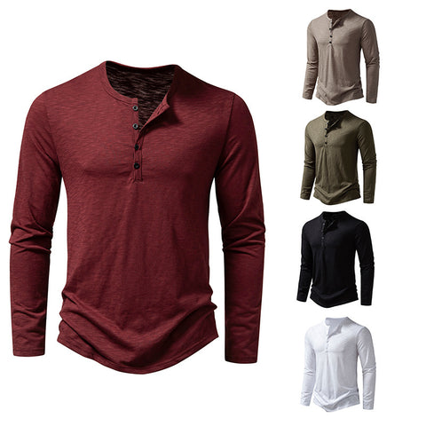 Men's Long-sleeved Casual T-shirt