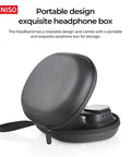 MINISO Wireless Headphones, Rechargeable Noise Cancelling Headphone, Hifi Stereo Full-Color Display Multifunctional Earphone, Foldable Gaming Headset