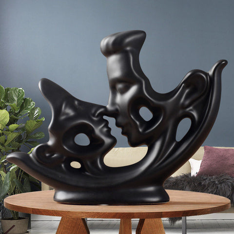 Couple Theme Ceramic Wine Cabinet