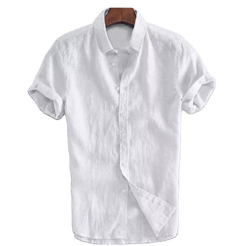 Men's Casual Short-sleeve Button-down Shirt
