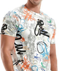 Mens Hipster Hip Hop Short Sleeve Print T-Shirt Shirts Men