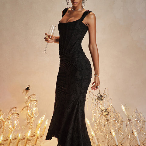 Mozision Off-Shoulder Backless Party Dress