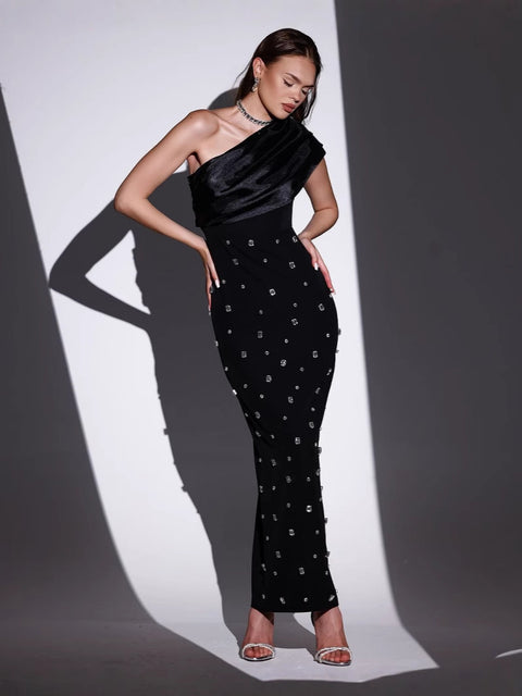 Diamond Black Evening Dress