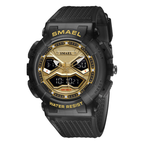 SMAEL Dual Display Digital Electronic Watch