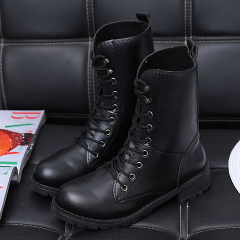 British Martin Leather Boots