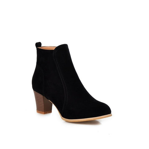 Thick Mid Heel Women's Boots