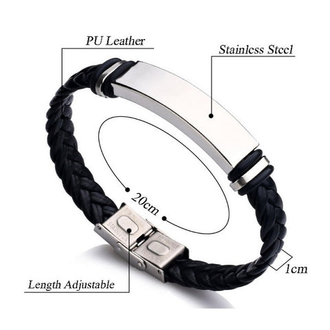 Leather Braided Bracelet