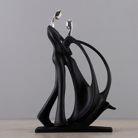 Nordic Art Dancing Couple Resin Figurine