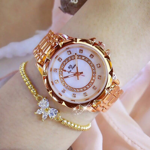 Luxury Ladies’ Quartz Diamond Watch